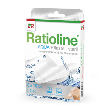 Ratioline AQUA Pflaster steril 8x10 cm