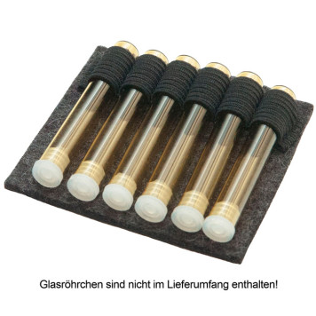 Filztasche Einleger für 6 Globuliröhrchen, grau