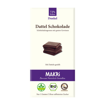 Dattel Schokolade - Dunkel 72%