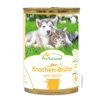 Knochenbrühe vom Huhn für Hund & Katze