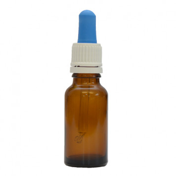 Leerflasche Rundglas Glaspipette 20ml