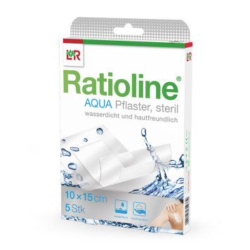 Ratioline AQUA Pflaster steril 10x15 cm