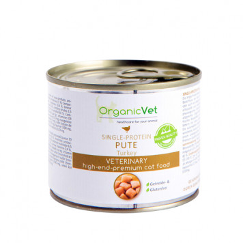 Nassnahrung Single-Protein Pute f.Katzen