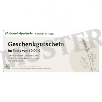 Gutschein 10 Euro zum Versenden