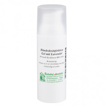 Händedesinfektion Gel mit Lavendel