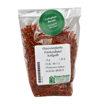 Ostereierfarben Färberdistel (gelb)