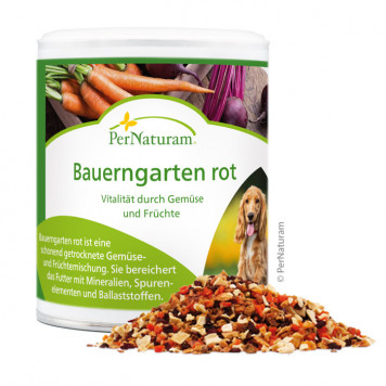 Bauerngarten rot für Hunde