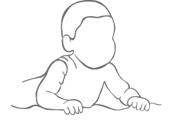 Illustration eines Babys